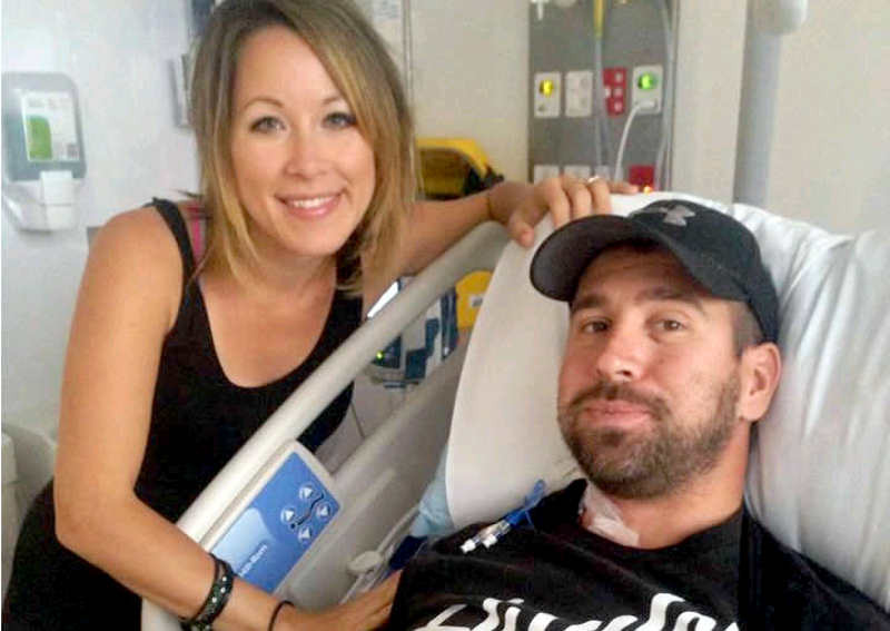 Jon and Adie in the hospital Jon and Adie in the hospital
